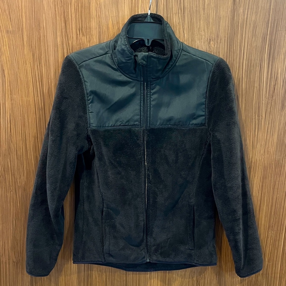 Emily B Black Fleece Full Zip Sweatshirt